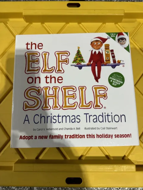 NEW ELF ON the Shelf Christmas Tradition Story Book & Scout Elf Boy ...