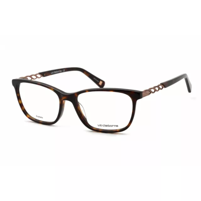 Liz Claiborne Women's Eyeglasses Havana Rectangular Plastic Frame L 648 0086 00