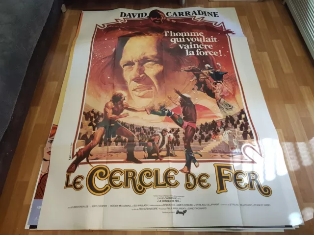 Affiche cinema 120x160 LE CERCLE DE FER,DAVID CARRADINE