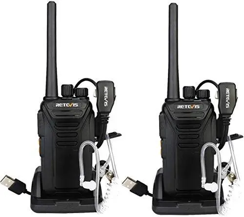 Retevis RT27V MURS Radio, Walkie Talkies with Earpiece and Mic Set, Two Way R...