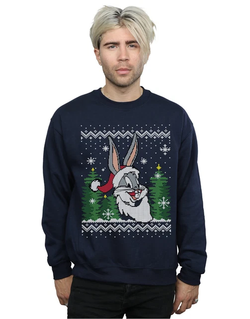 Pull De Noël Humoristique Pour Homme – Motifs Festifs, Acrylique Doux, Coupe Classique