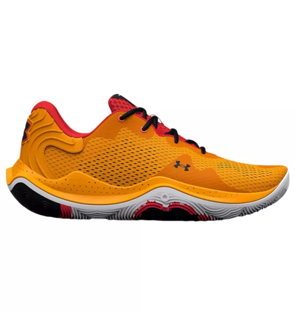 Under Armour Men's Spawn 4 Basketball Trainers Shoes Sneakers Orange Training Og