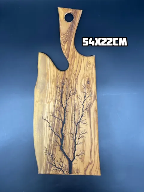 Tagliere e rotella pizza in legno di Ulivo - Arte Legno