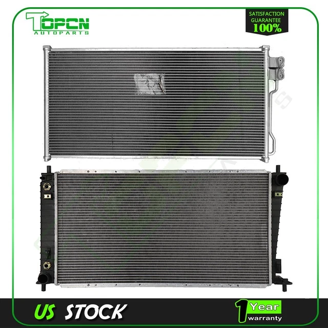 Fits Lincoln Navigator Replacement Radiator & Condenser Cooling Assembly