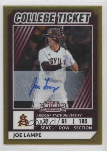 2022 Elite Extra Edition College Tickets Optic Signatures /99 Joe Lampe Auto