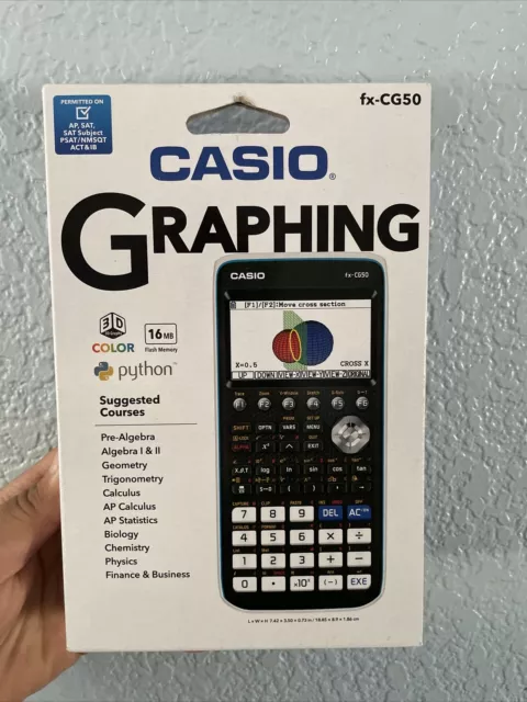 CASIO Python FX-CG50 Color Graphing Calculator Natural Textbook Display **New**