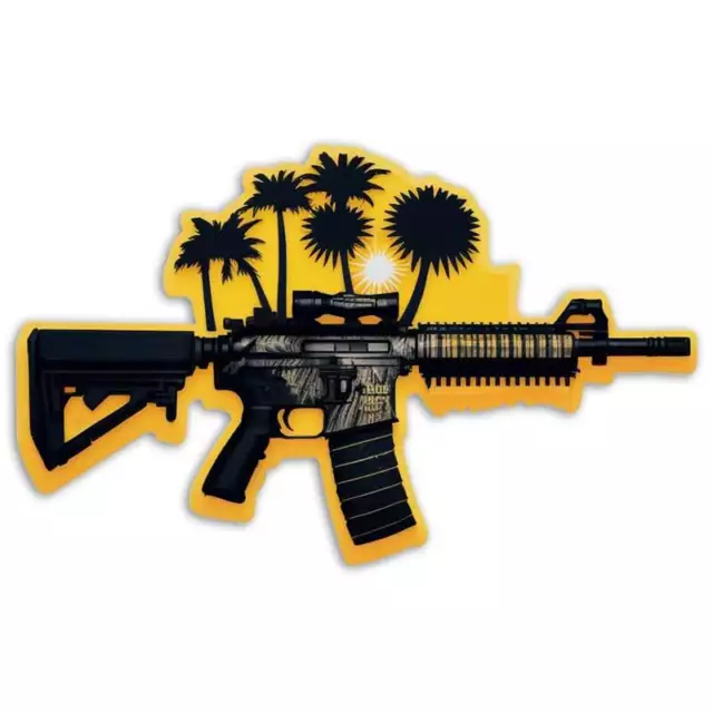 Florida Palm Tree AR15 AR 15 Gun Decal Sunshine State Beach Sticker Rifle USA