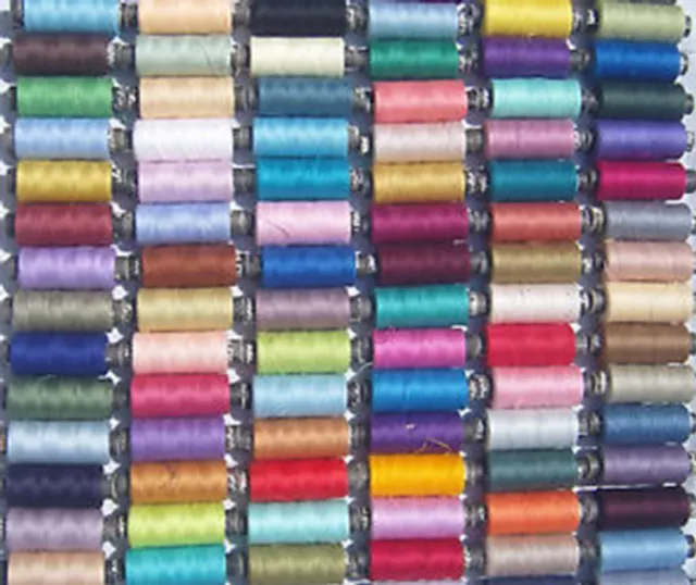 100 carretes de hilo de poliéster hilado de coser, gran calidad, precio de ganga