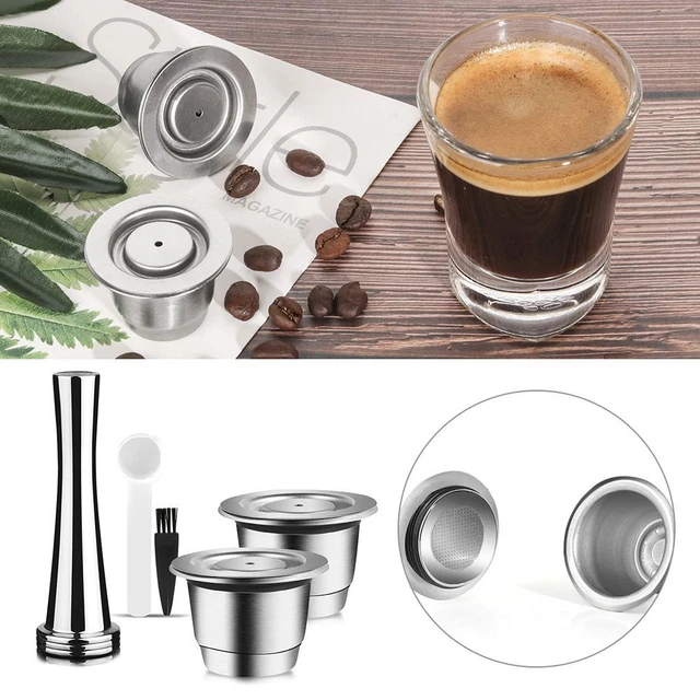 REUSABLE PODS REFILLABLE Capsule Tamper For Nespresso Essenza Mini