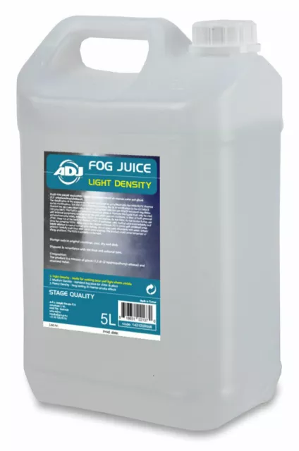 ADJ Fog Juice 1 Light Nebelfluid 5L Verdampfernebelmaschine Nebel Fluid Kanister