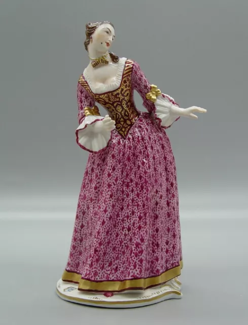 Nymphenburg Porzellanfigur Dame mit Glockenrock, Isabella 1893