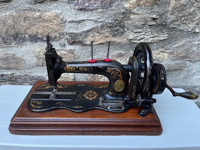 Manivelle De Machine à Coudre Vintage - Compatible Singer 15, 127, 128, 66, 99 Et Modèles Similaires, En Métal Robuste