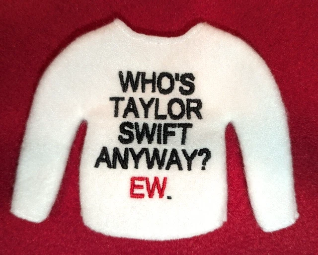 Elf Doll Taylor Swift Eras Tour Ew Sweater Shelf Sitter Claus Couture Costume