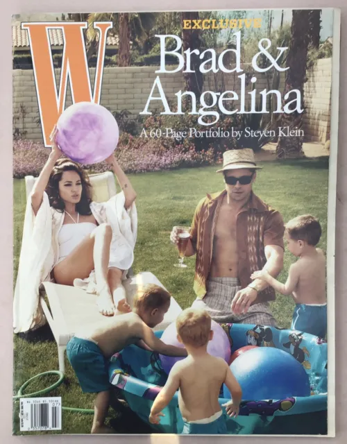 W Magazine July 2005. 60 Page Brad Pitt & Angelina Jolie Portfolio