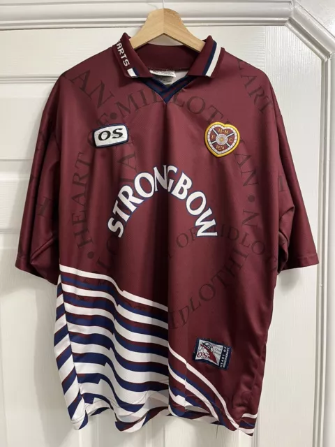 Heart of Midlothian 1998/99 Home Football Shirt XL Excellent Condition