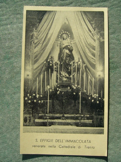 Santino Originale Effigie Dell'immacolata Venerata Nella Cattedrale Di Trento