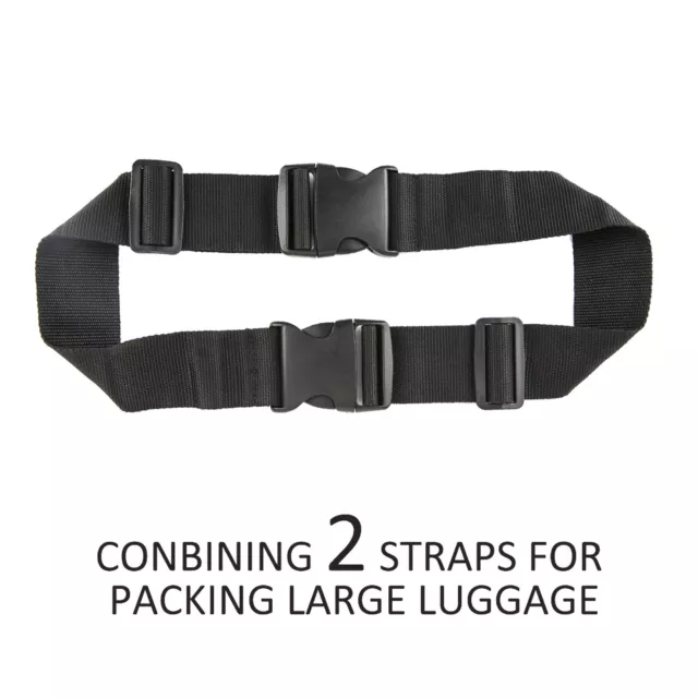Travel Buckle Lock Tie Down Belt for Baggage Nylon Adjustable Luggage Straps HOT 2
