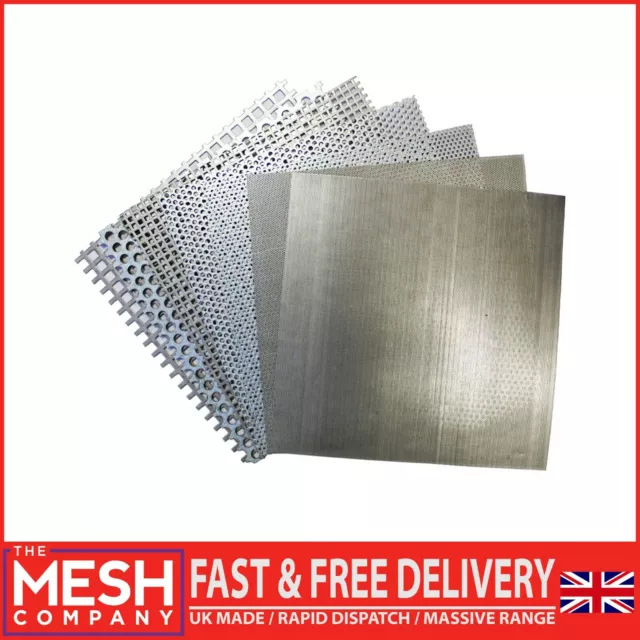 Stainless Steel Square (10mm Hole x 12mm Pitch x 1mm Thick)Perforated Mesh Sheet