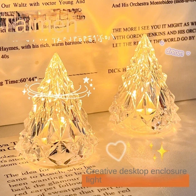 Lampada iceberg decorativa plastica atmosfera luce albero di Natale scrivania