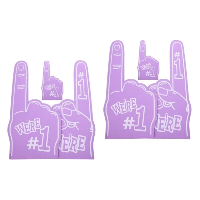 6 Pcs Football Game Noise Makers Foam Finger Soccer Party Child Number