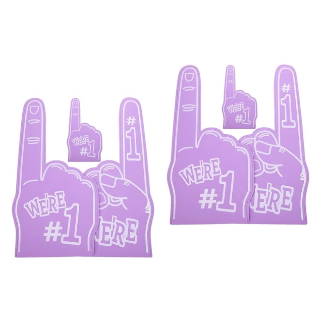 6 Pcs Football Game Noise Makers Foam Finger Soccer Party Child Number