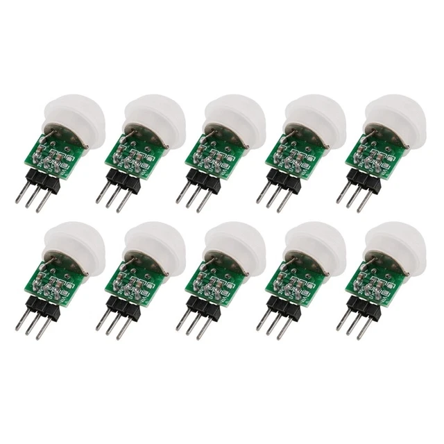4X(10 PièCes AM312  Module de Capteur Humain IR PyroéLectrique Infrarouge PIR 7)