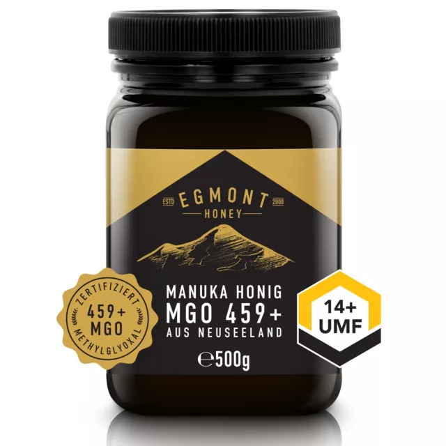Manuka Honig MGO 459+ 500g Egmont Honey Original Neuseeland 400 420 450 550 570