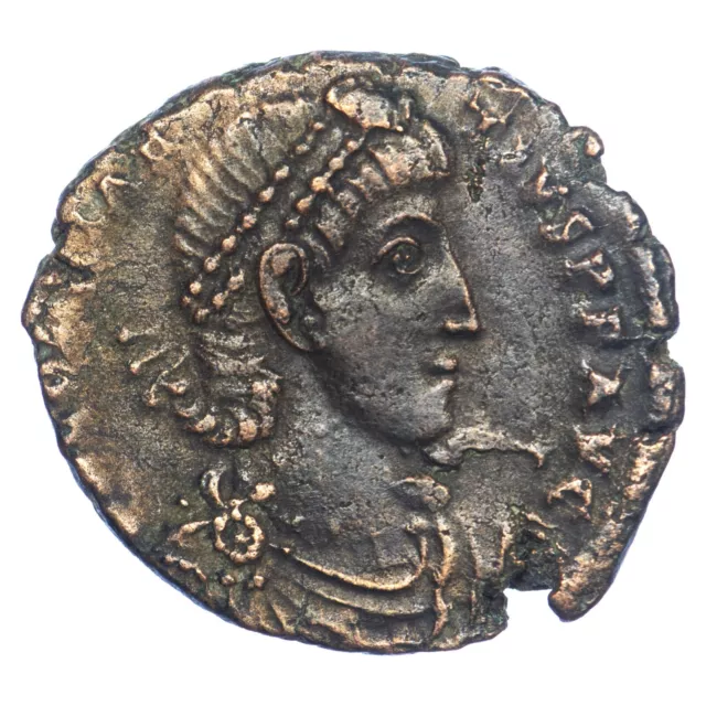 Coin Roman Constance II Maiorina Reduced Copper Fel Temp Repairs