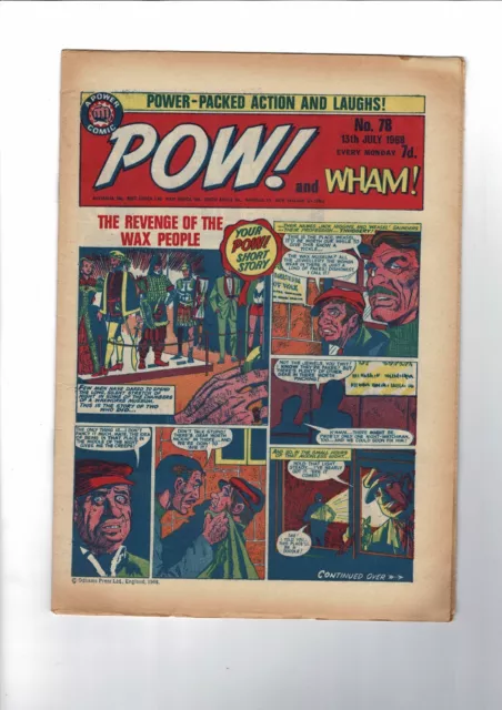 POW! and WHAM!  COMIC - No.78 13th July 1968 7d Odhams Press Ltd