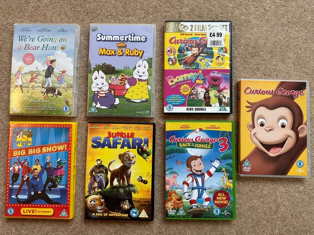 The Wiggles We're Going On A Bear Hunt KIDS DVDS CURIOUS George Wiggles Barney Max & Ruby We,re Going On A