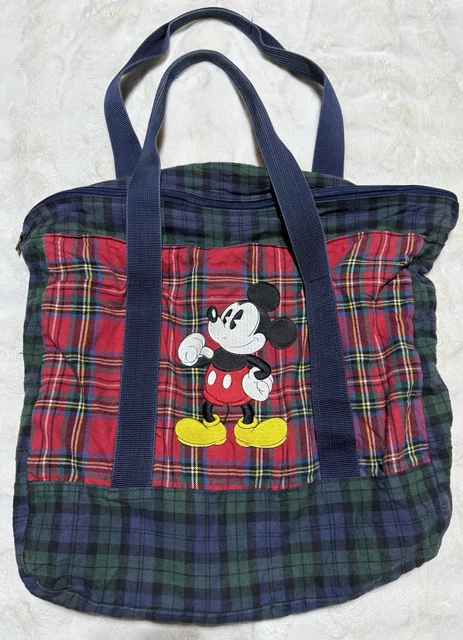 RARE VINTAGE DISNEY 90’s Mickey Mouse Duffel Bag Tote 16x13 $13.80 ...