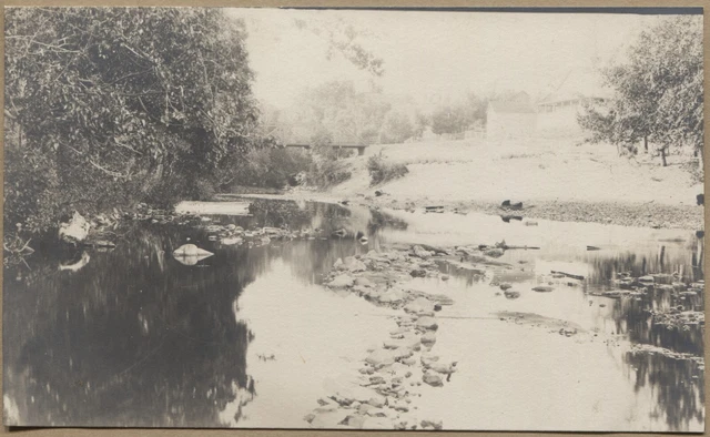 RPPC EAGLE RIVER View Bridge Copper Country KEWEENAW MI Michigan Mine Postcard