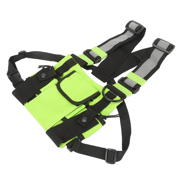 Radio Chest Harness Bag Adjustable Radio Harness Chest Pocket Pack Vest FFG