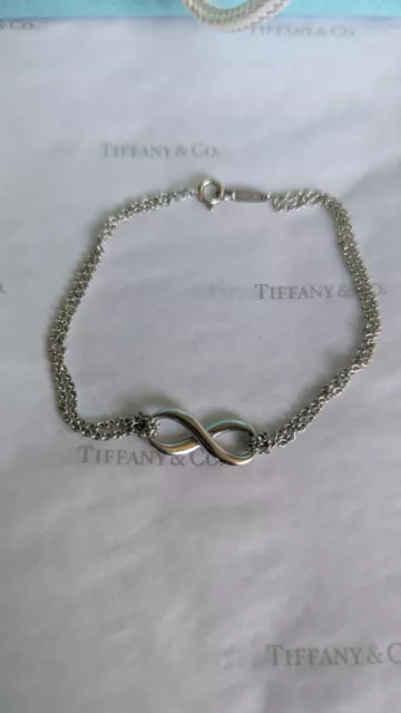 Tiffany & Co. Sterling Silver Infinity 7.5" Bracelet