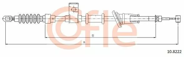 Handbremsseil hinten, rechts für VOLVO S40 I,V40