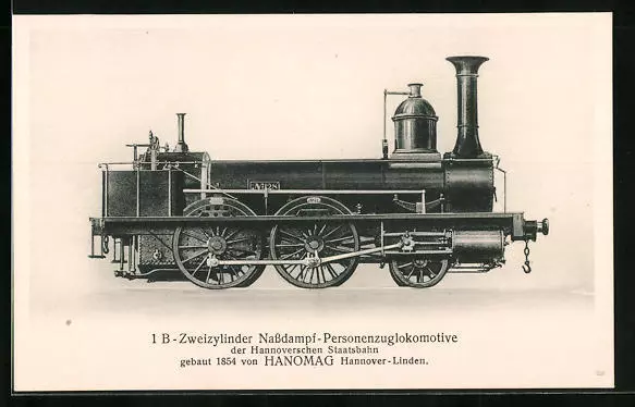 Ak 1B - Dos Cilindros Nassdampf-Personenzuglokomotive De