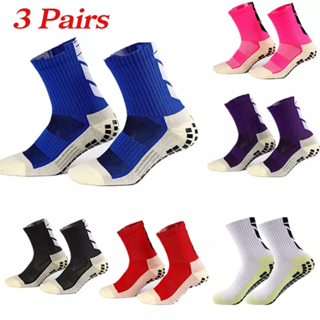 Premium Sport Anti Slip Socks w/Grip Soccer Football Basketball Socks Womens Men