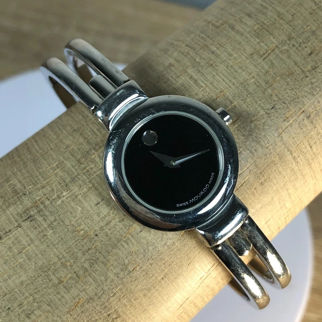 Orologio Movado Donna Tono Argento Petite Abito Museo Bracciale Analogico Al Quarzo Svizzero