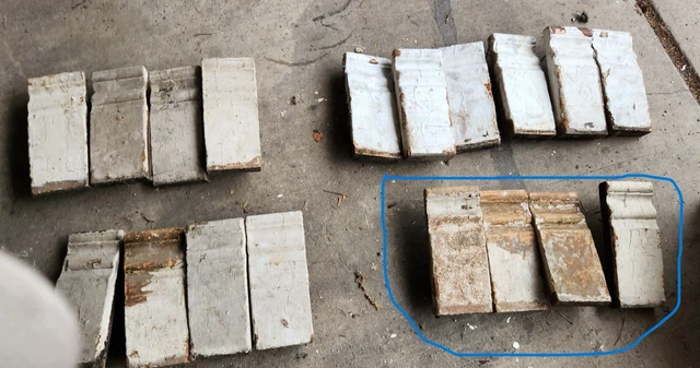 4 1800's Vintage Antique Victorian Wood Door Plinth Blocks More Available