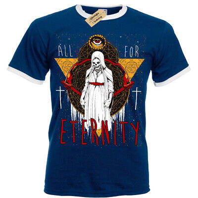 Per Eternità T-Shirt Demone Suora Evil Prete Uomo Suoneria