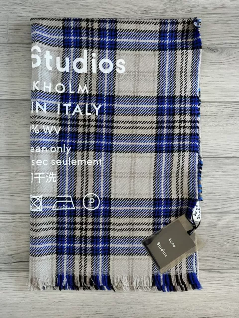 Acne Studios Oversized Plaid  Wool Scarf