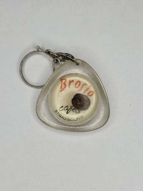 Porte clé ancien Vintage Cafés BROSIO Strasbourg Porte clef T03