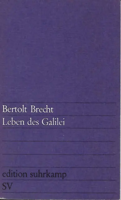 "Leben des Galilei"  Schauspiel von Bertolt Brecht