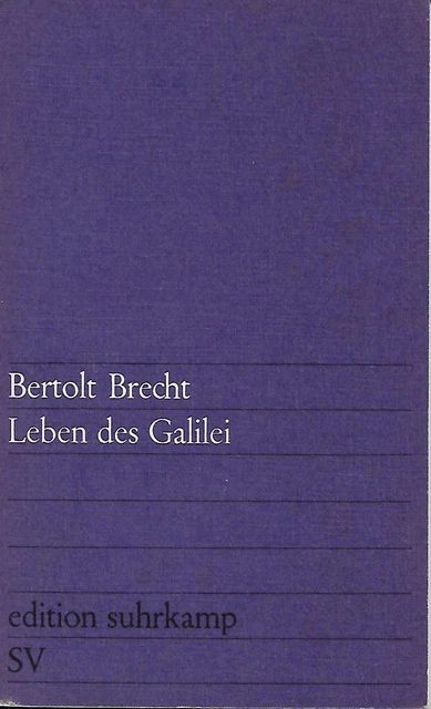 "Leben des Galilei"  Schauspiel von Bertolt Brecht