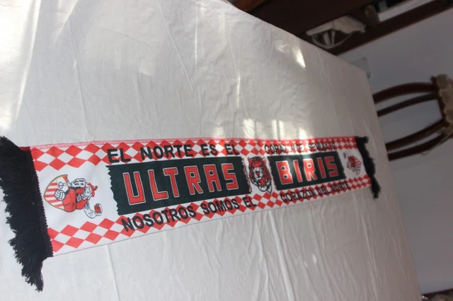 Écharpe De Ultras Du Sevilla FC Biris Nord Avec Drapeau Andalucia