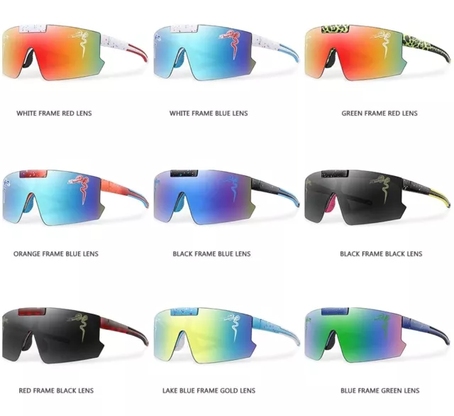 Occhiali da sole sportivi polarizzati UV400 protezione equitazione occhiali da ciclismo regolabili 2