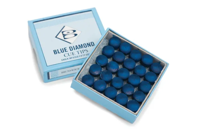 Brunswick Original Blue Diamond Snooker Billar Señal Bola Consejos 9-10-11 MM