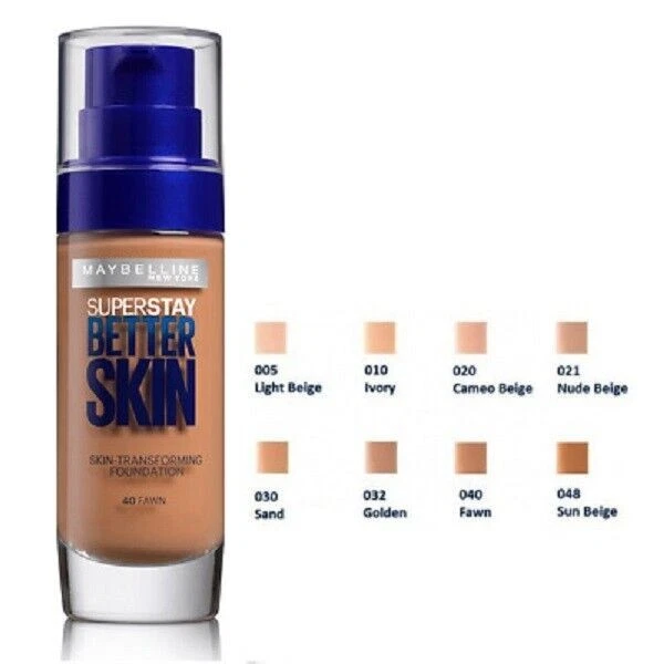 Fond De Teint Maybelline Superstay 24H - Teinte Ivory 040 - 30 Ml - Fabriqué En France