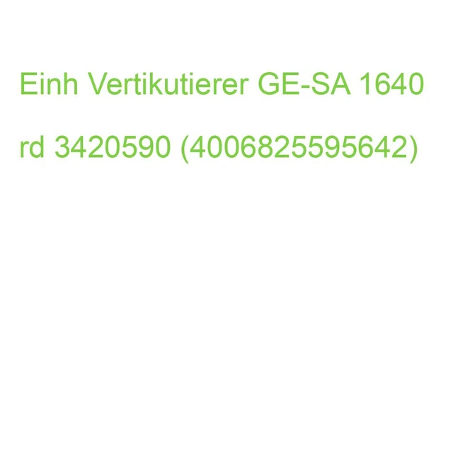 Einh Vertikutierer GE-SA 1640 rd 3420590 (4006825595642)