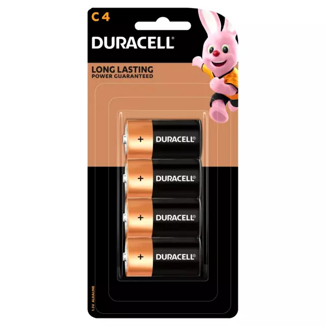 Duracell Size D Alkaline Battery Coppertop Duralock Flashlight Batteries 4 Pack.